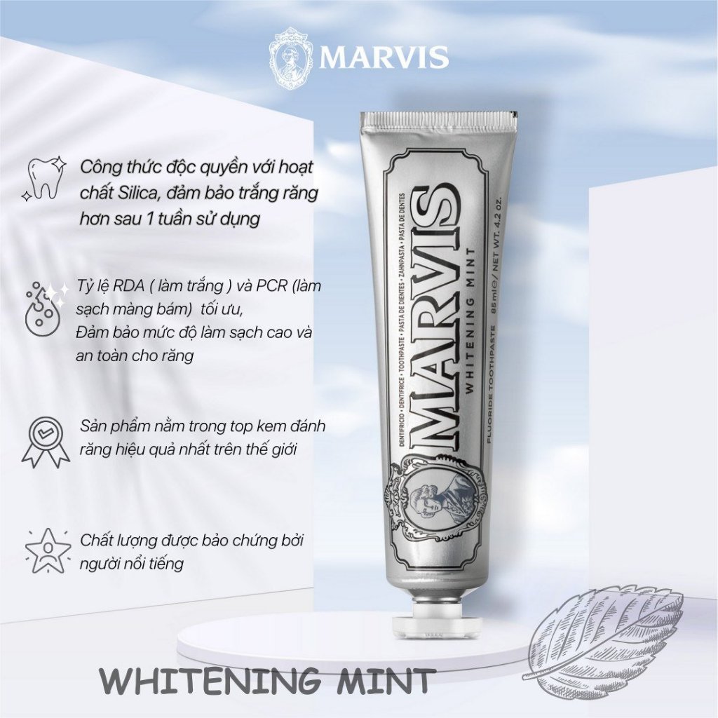 Ảnh Combo Kem Đánh Răng Marvis Care Collection - Whitening, Smoker & Sensitive Mint - MARVIS 1