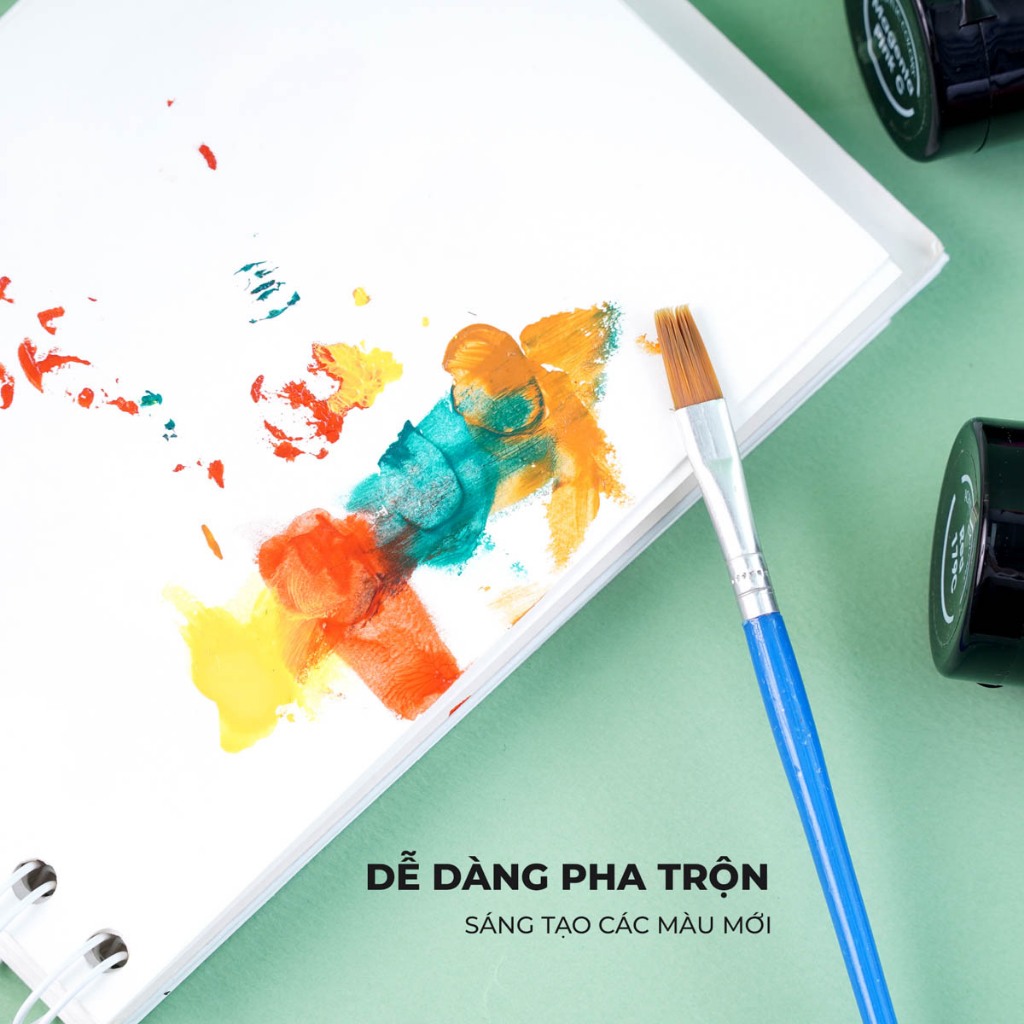 Màu Acrylic Tuýp 75ml 12 Màu Tươi Sáng, Độ Che Phủ Cao, Chồng Được Màu, Chống Nước, Vẽ Trên Đa Chất Liệu Vẽ Tranh AC0004