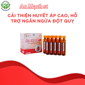 An mạch ST - Hỗ trợ cải thiện huyết áp cao + các bệnh lý về tim mạch