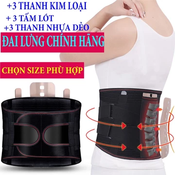 Đai lưng kéo giãn cột sống Hàn Quốc hỗ trợ đau lưng, thoát vị đĩa đệm, Đai lưng cột sống thoát vị đĩa đệm dạng lưới thoá