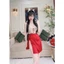 HT141 Váy ngủ sexy xẻ hông có GỌNG tôn dáng,đầm ngủ lụa phối ren nơ ngực gợi cảm HT141