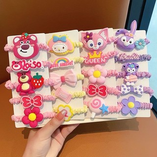 [🔥XƯỞNG SALE SẬP SÀN🔥] Set 5 Dây Buộc Tóc Gấu Dâu Losto/ Thỏ Stella Lou/ Cáo LinaBell Xinh Xắn K363
