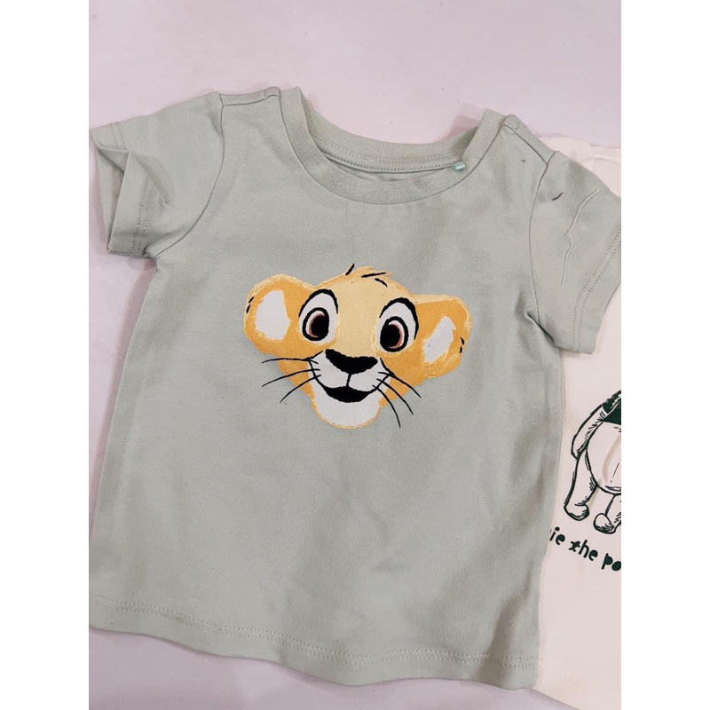 Áo phông sơ sinh bé trai bé gái xuất dư NB C6123 size 3–6m (3–7kg) cotton mềm thoáng mát