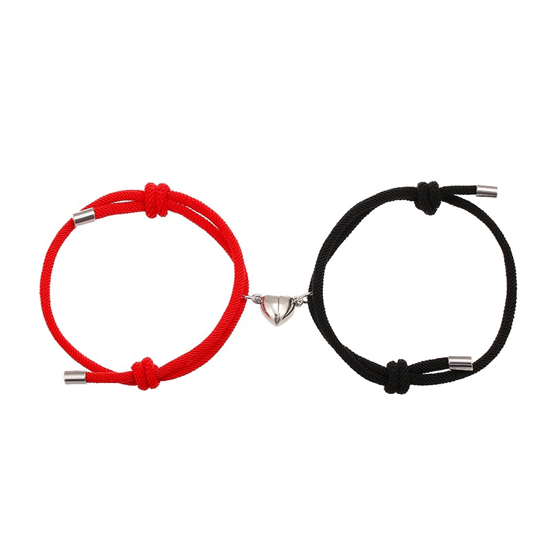 Vòng tay đôi nam nữ, vòng cặp hình trái tim làm thủ công, Lắc tay đôi titan làm quà tặng valentitan người yêu | fancy
