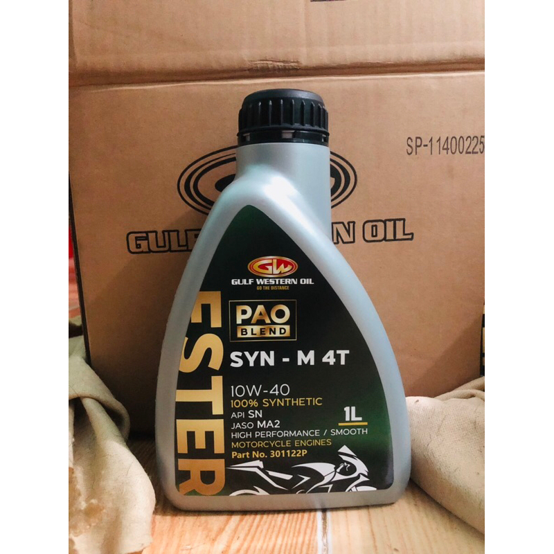 Nhớt Gulf Western Oil SYNM 4T Ester Pao 10W40 Úc cho xe số, tay côn Shopee Việt Nam