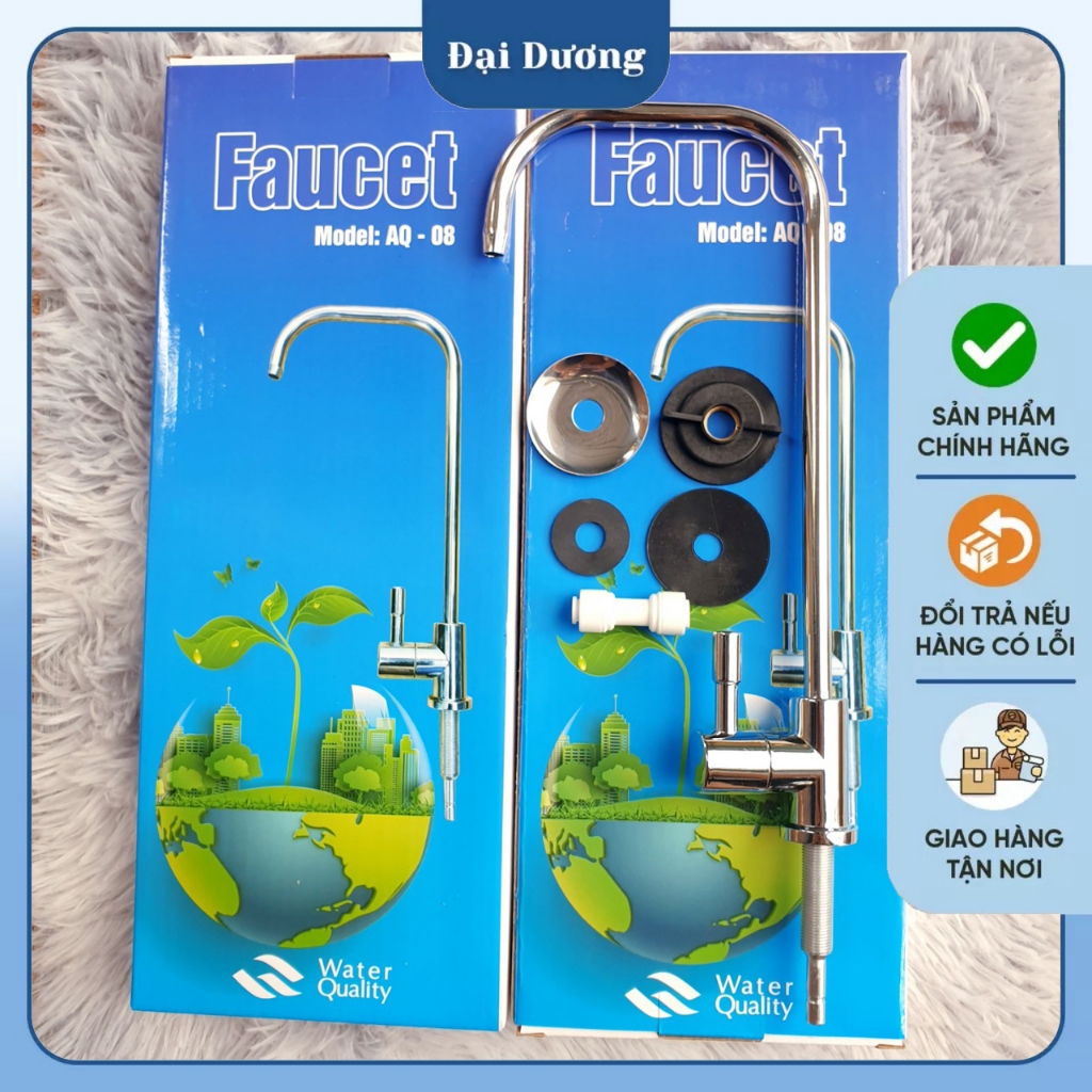 Vòi máy lọc nước đấu nhanh, vòi gạt inox vòi cổ ngỗng dùng cho máy lọc nước ro gia đình