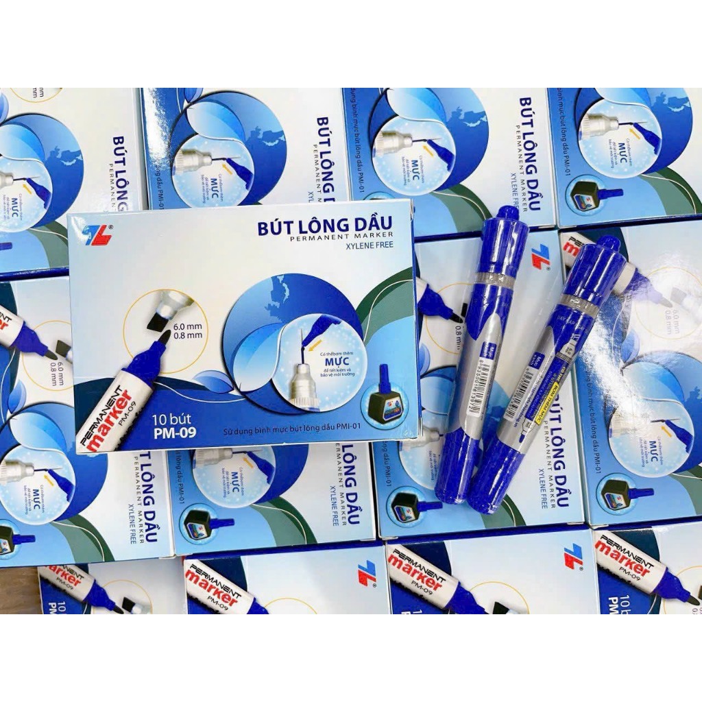 Hộp 10 Bút Lông Dầu TL-PM09 Cao Cấp