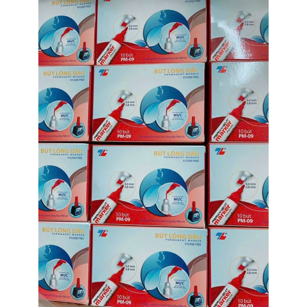 Hộp 10 Bút Lông Dầu TL-PM09 Cao Cấp