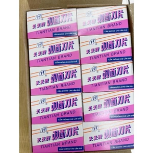 lưỡi dao tem hồng cạo râu (hộp 200 lưỡi) hàng chuẩn cty