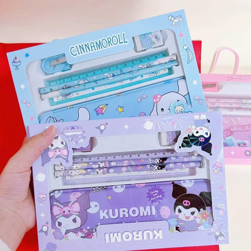 SET DỤNG CỤ HỌC TẬP 12 MÓN KUROMI MELODY