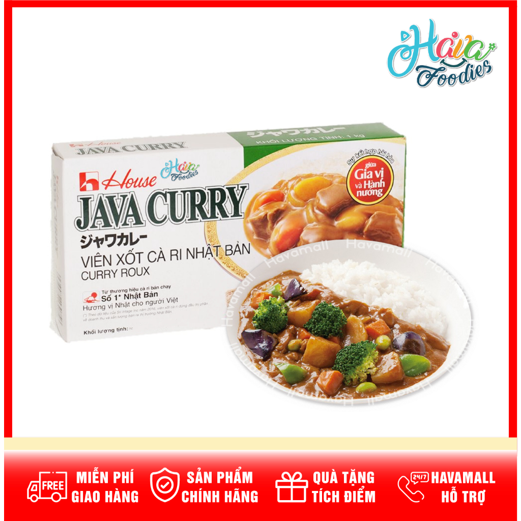 Viên xốt cà ri Nhật Bản Hoàn Chỉnh Cay Vừa – Java Curry 200g | Shopee ...