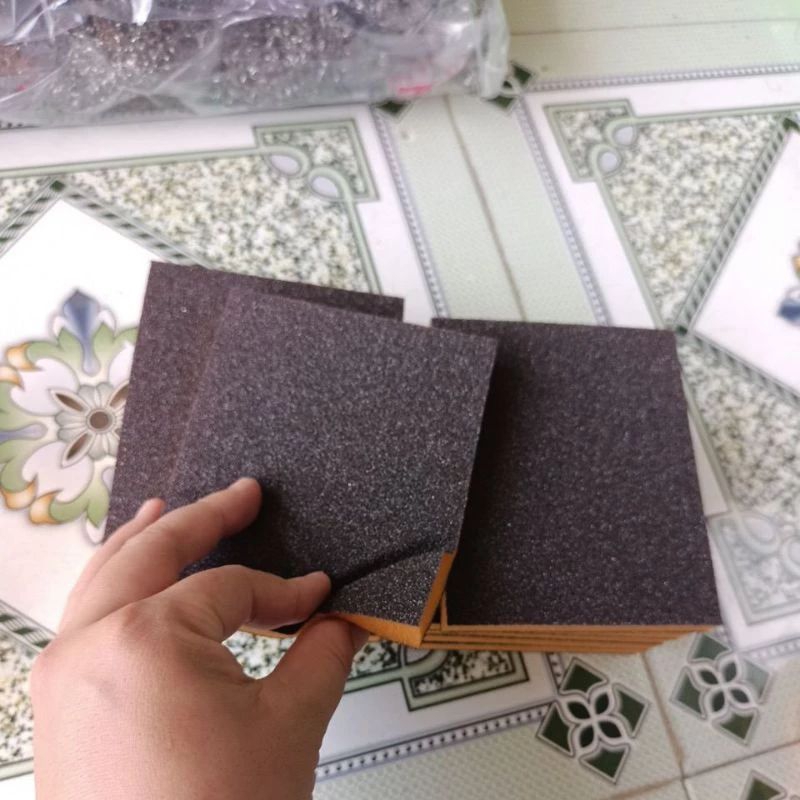 Nhám Chùi Nồi Mỏng, Cước Nhám Vàng Mỏng Bền