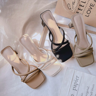 Mieo Shoes - Guốc Nữ Quai Chéo Da Mềm Êm Chân D2652 D2653 D2654 D2655