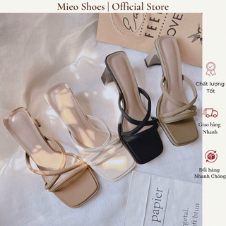 Mieo Shoes - Guốc Nữ Quai Chéo Da Mềm Êm Chân D2652 D2653 D2654 D2655