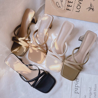 Mieo Shoes - Guốc Nữ Quai Chéo Da Mềm Êm Chân D2652 D2653 D2654 D2655
