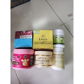 Combo Cốt Trắng Body cấp tốc 1kg2 kem cốt thái cho da ngâm đen trai lỳ 5 Món