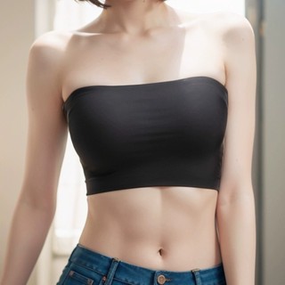 Áo ngực ống không dây bằng vải lụa thoáng khí cho nữ A10