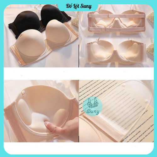 Áo dán chống tụt, Áo lót cup ngực dán tàng hình hở lưng chống tụt