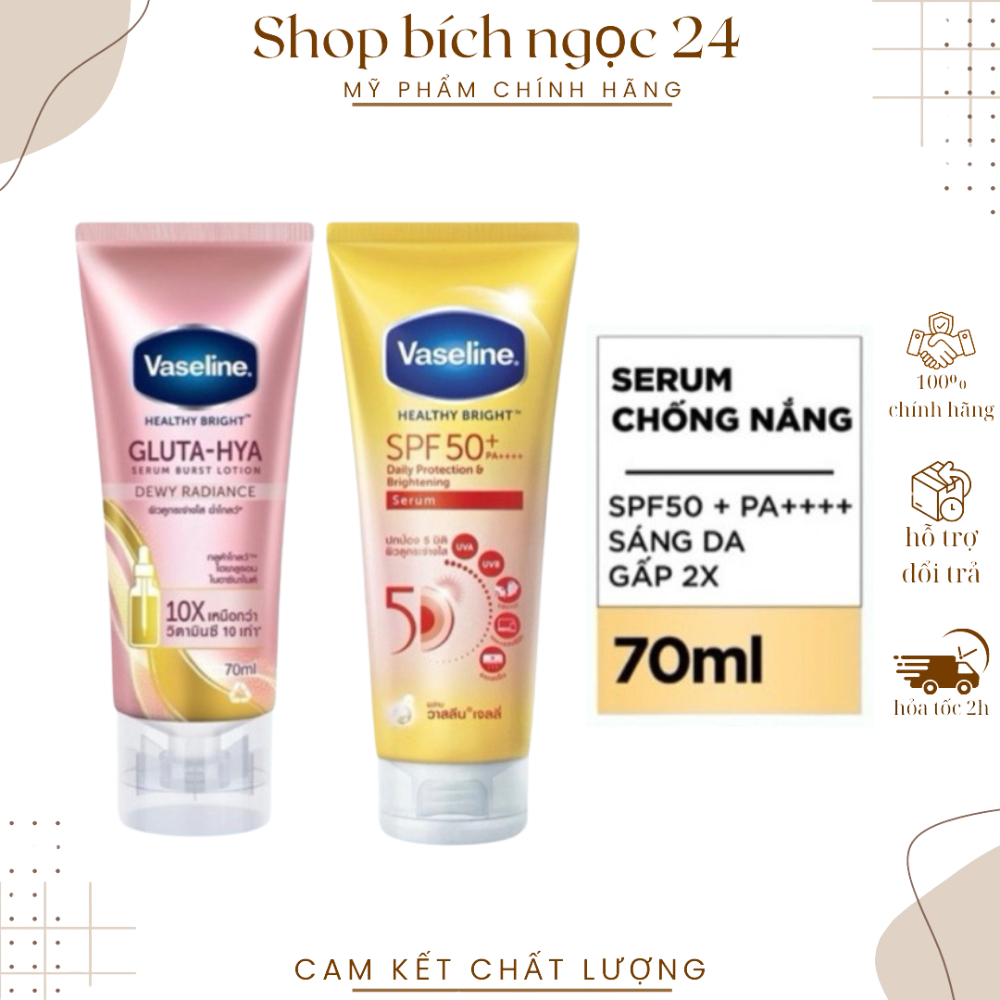 Serum Dưỡng Thể và Chống Năng Vaseline 70ml