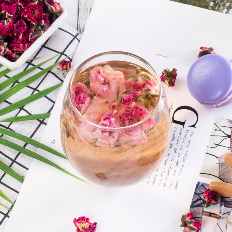 500g Trà Hoa hồng Nở Tây Tạng sấy khô, đỏ, đẹp, không vụn giúp an thần, đẹp da, chống lão hóa