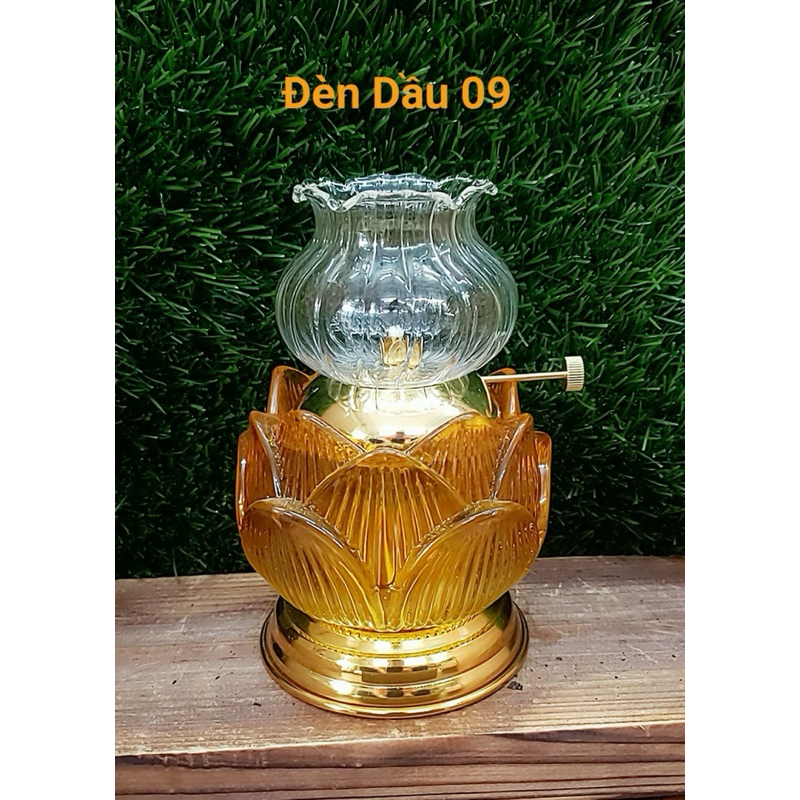Đèn Dầu Hoa Sen Lưu Ly Cao Cấp 🌸🌸