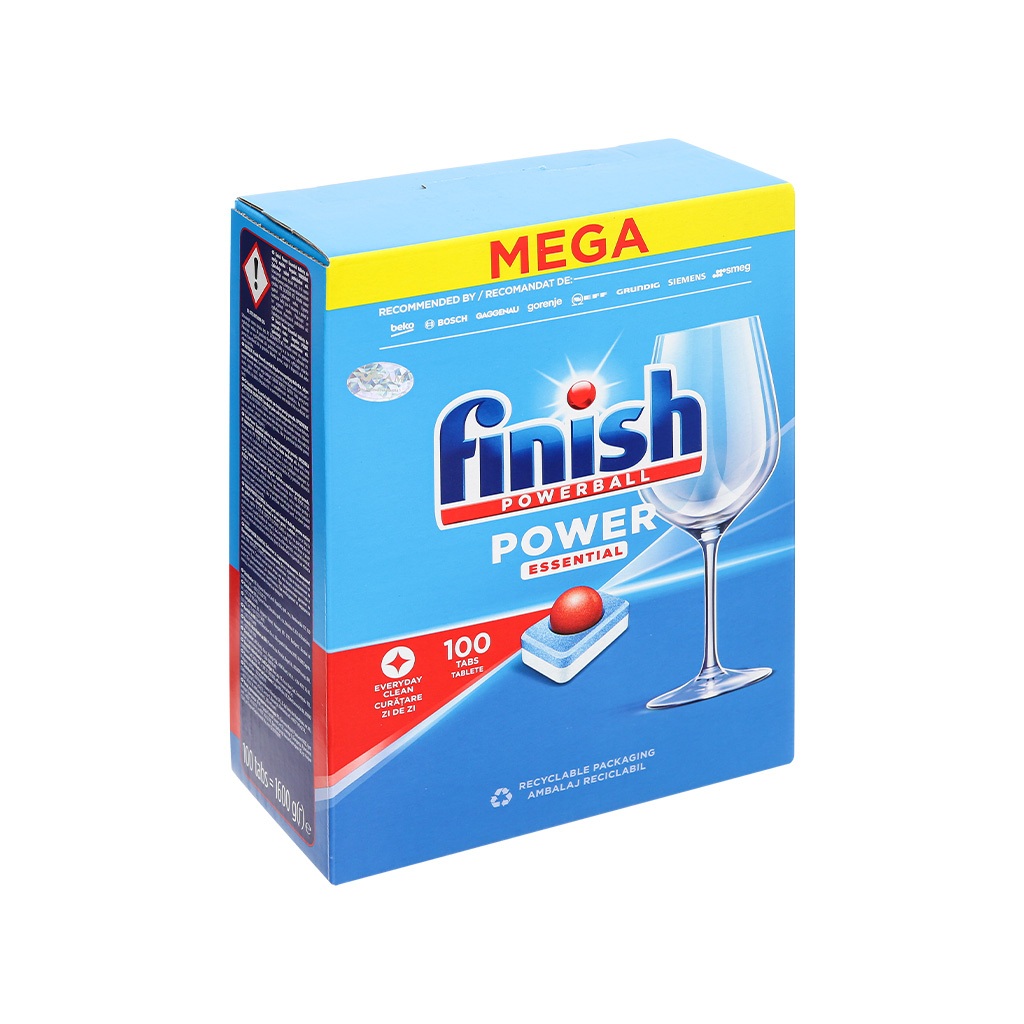 Viên rửa chén Finish Essential, công dụng 6 chức năng sạch tiết kiệm ...