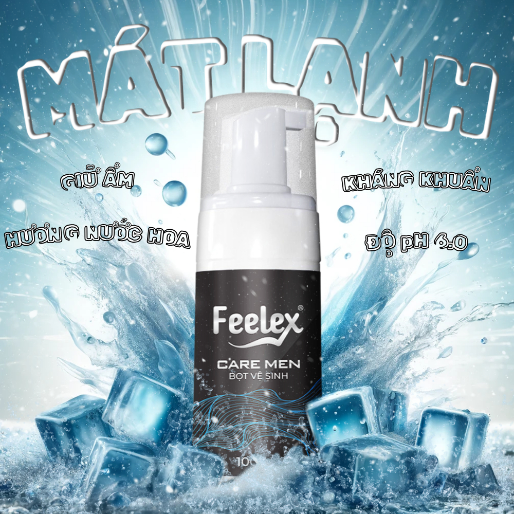 Ảnh Dung dịch vệ sinh nam Feelex Care Men dạng bọt tuyết 4