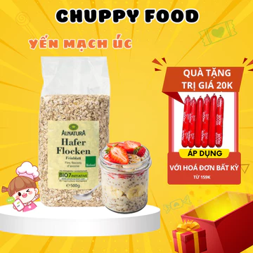 Yến Mạch Ăn Liền 🎁CHUPPY FOOD🎁 1KG Yến Mạch Giảm Cân Cán Vỡ Cán Dẹt, Yến Mạch Hữu Cơ Cho Bé Ăn Dặm