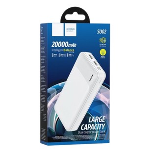 pin sạc dự phòng Hoco SU02 20000 mah, SU01 10000 mah 2 cổng ra 2 cổng vào BH 12 tháng