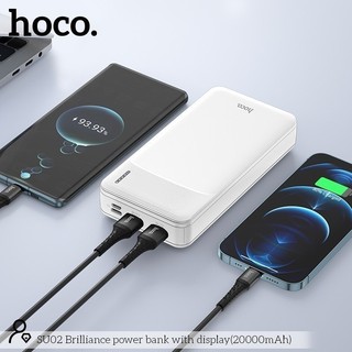 pin sạc dự phòng Hoco SU02 20000 mah, SU01 10000 mah 2 cổng ra 2 cổng vào BH 12 tháng