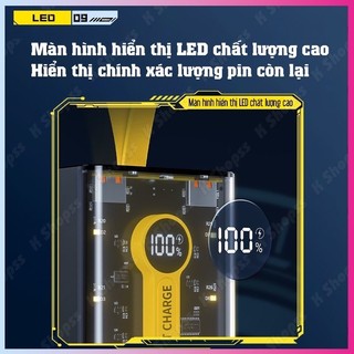 sạc dự phòng 50000 mah và 20000mah 120W hỗ trợ sạc nhanh PD, đèn led, sạc nhiều cổng bảo hành 1 năm