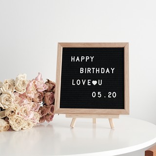 Bảng Gỗ Ghép Tên 25x25cm, Bảng Gỗ Decor Trang Trí Sinh Nhật, Đám Cưới Phong Cách Hàn Quốc Yến Nhi Shop