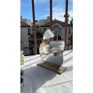 Gương Cầm Tay, Gương Để Bàn Mini, Đế Gỗ, Đóng Gói Bao Bể Vỡ, Thương Hiệu Gương Diamond Mirror