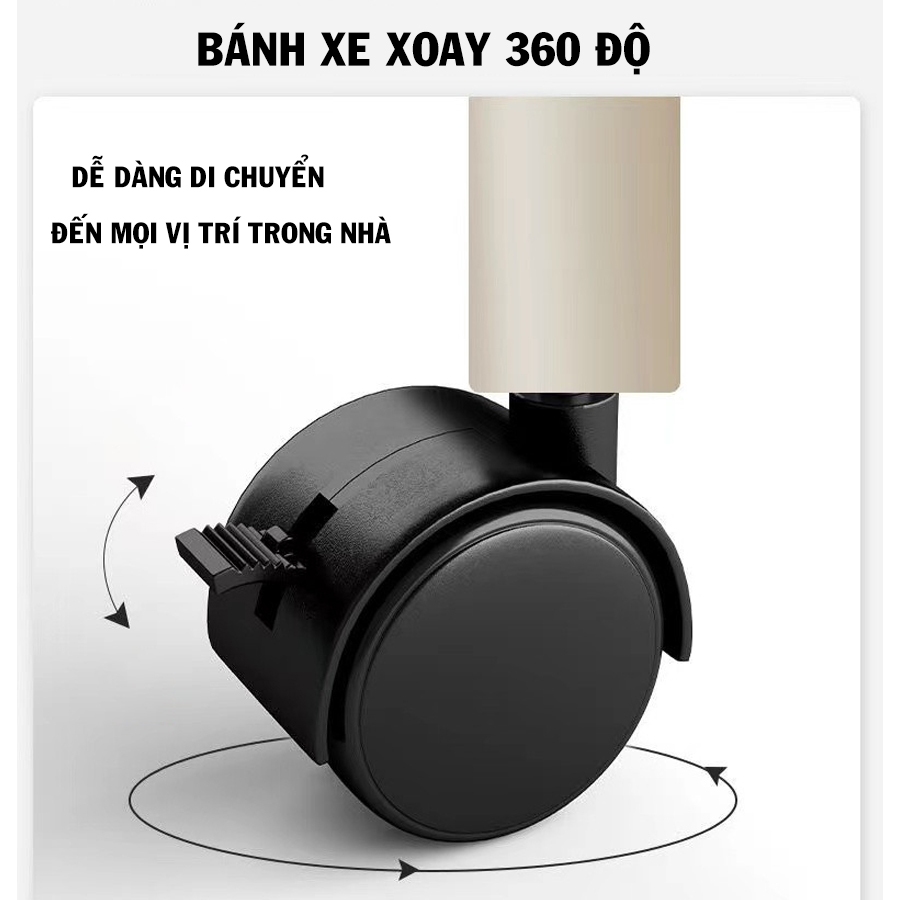 Kệ Sách 3 4 Mini Có Bánh Xe Di Chuyển