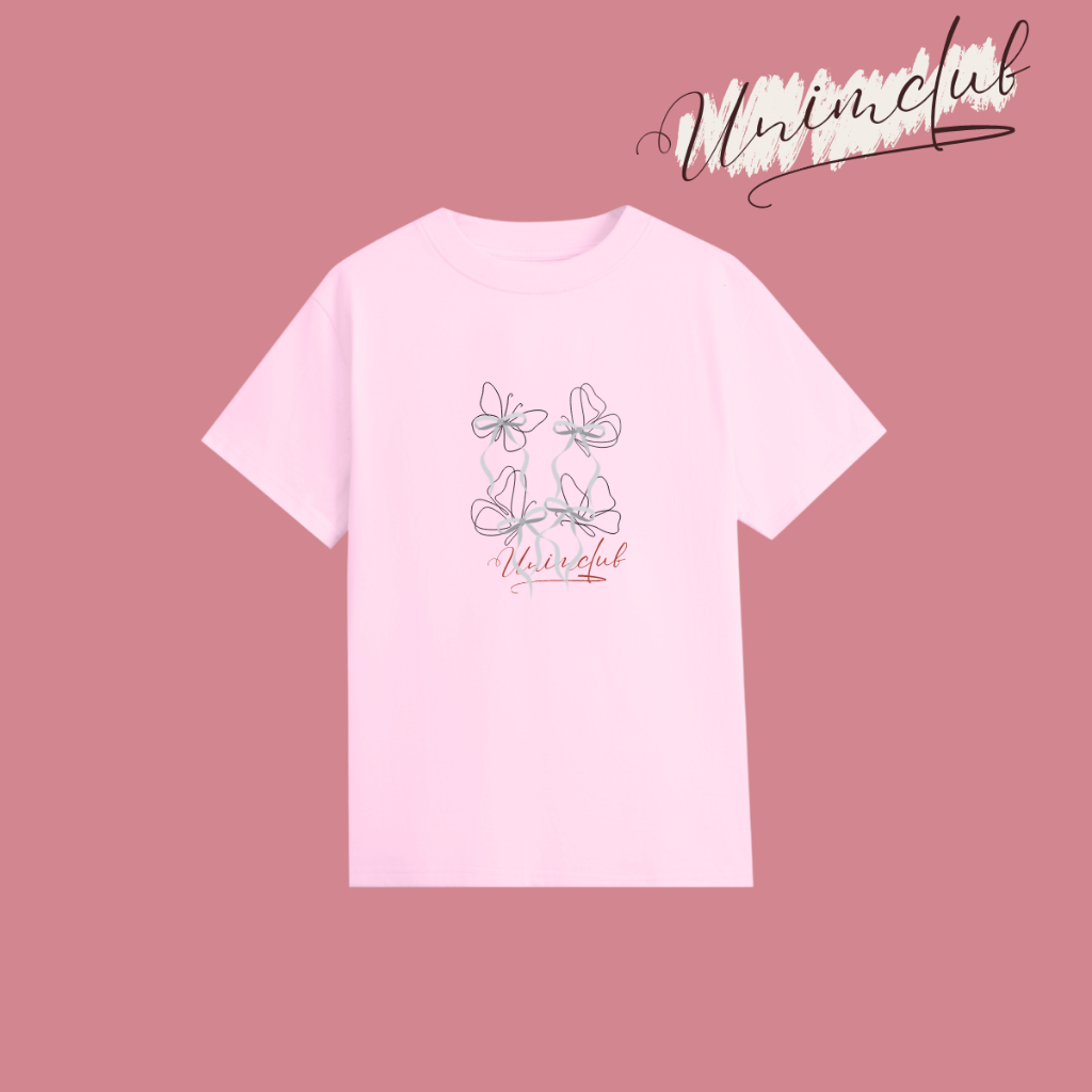[Tặng kèm Nơ Lụa] Áo Baby Tee Thun Nơ Lụa Hình In Butterfly Nhiều Màu Vải Cotton Cao Cấp Mềm Mịn Thoáng Mát - BT03