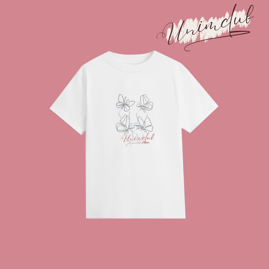 [Tặng kèm Nơ Lụa] Áo Baby Tee Thun Nơ Lụa Hình In Butterfly Nhiều Màu Vải Cotton Cao Cấp Mềm Mịn Thoáng Mát - BT03