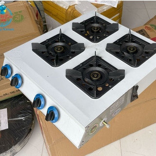 Bếp Gas 4 Họng Vuông-Chữ Nhật Bán Công Nghiệp | Chuyên Mỳ Cay, Phở Bát đá