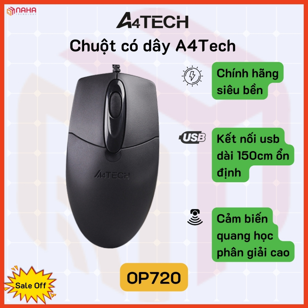 Chuột quang có dây A4tech OP720 | Shopee Việt Nam