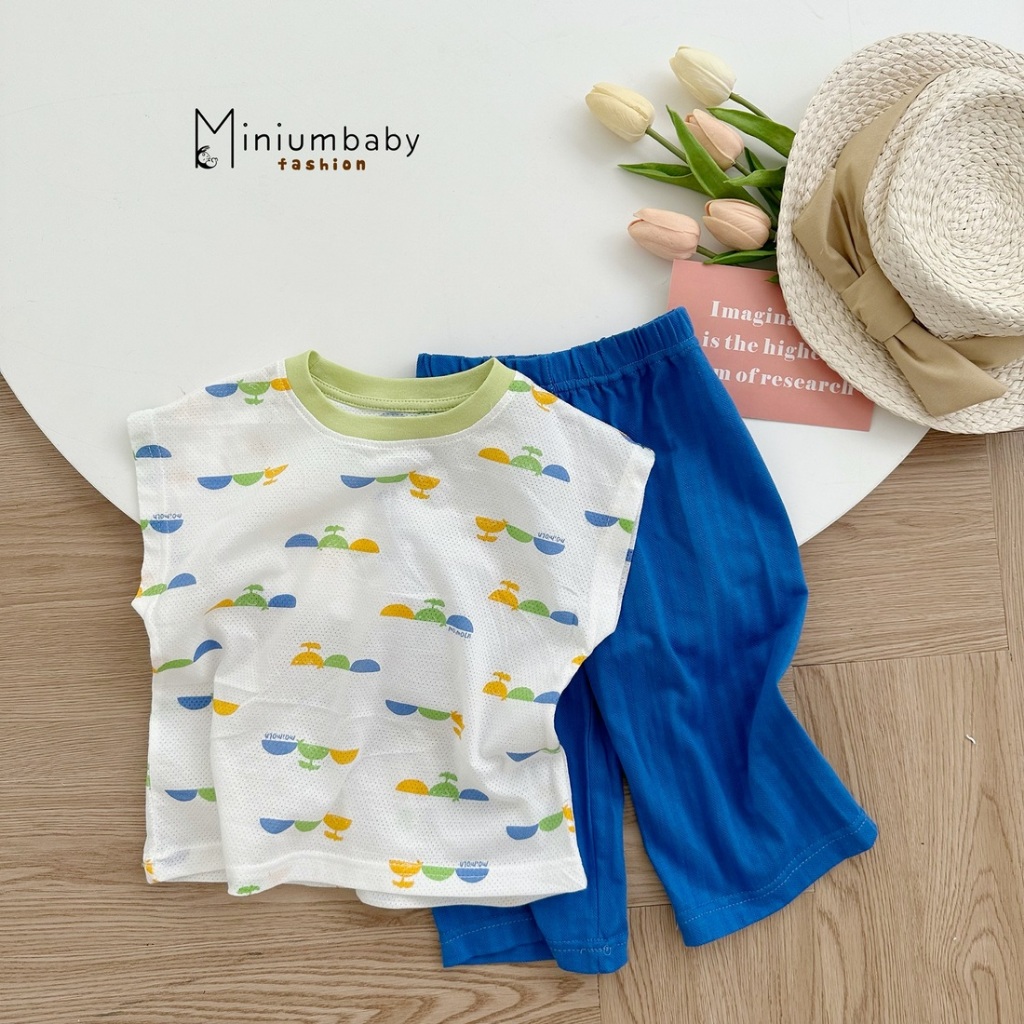 Xả kho - Bộ đồ bé trai, bộ đồ bé gái đồng giá, hàng thiết kế cao cấp size 90 cho bé 2-3 tuổi, 12-14kg Miniumbaby