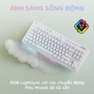 Bàn phím cơ gaming có dây Logitech G713 TKL - Switch GX, RGB LIGHTSYNC Kèm kê tay