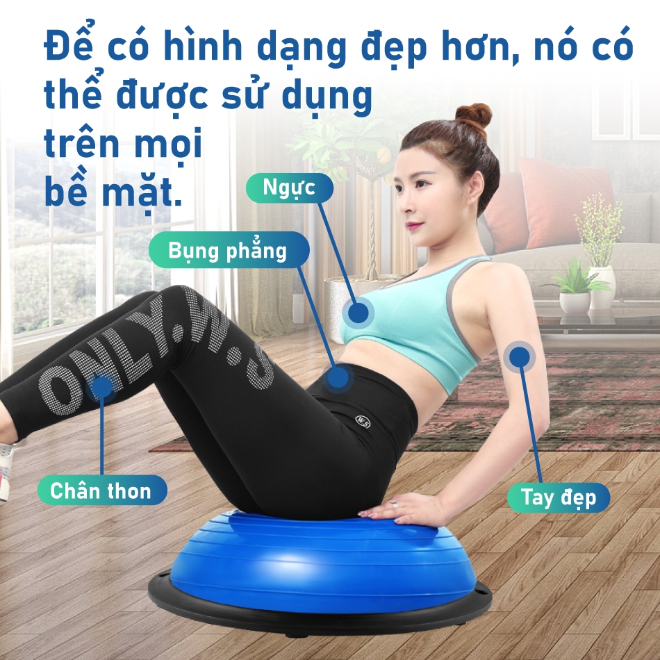 Ảnh -BG-Bóng Tập Thăng Bằng YOGA BALANCE  BALL-ĐƯỜNG KÍNH: 58CM 4