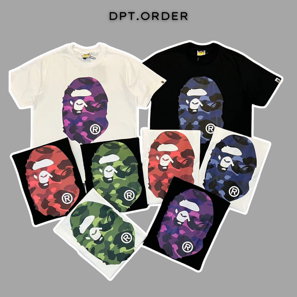 (High quality) Áo Phông BAPE Color Camo Big Ape Head Tee | Shopee Việt Nam