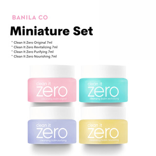 [GIFT- QUÀ TẶNG KHÔNG BÁN] [Renewal] Bộ 4 hộp Clean it Zero Cleansing Balm Miniature Set (4x7ML)