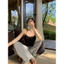 Áo Hai Dây Nữ RANSHI Có Mút Ngực Dây Đan Sau Lưng Ôm Sát Body Sexy Chất Thun Tăm Lạnh - RA232