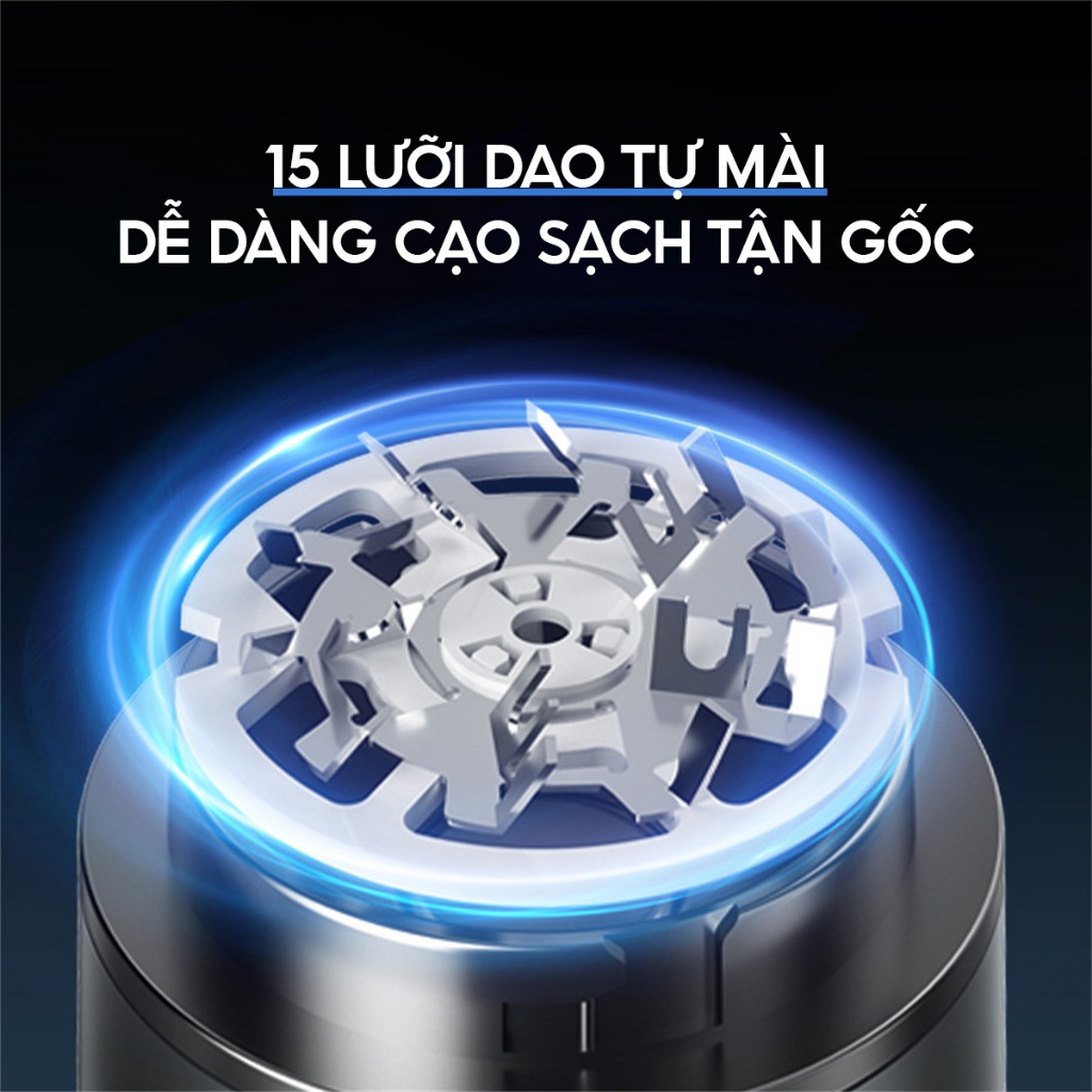 Ảnh Máy cạo râu mini Enchen Z3 lưỡi dao 3 vòng tự mài, chống kẹt râu, pin dùng đến 3 tháng - BH 6 tháng 4