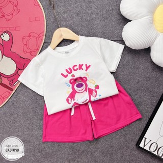 Bộ quần áo mát cho bé trai bé gái cho bé từ 10-28kg, Set cotton mát sọc kẻ 3 màu co dãn tốt nhà mesuakids68