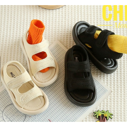 sandal bé trai bé gái dép quai hậu cho bé siêu nhẹ êm chân vải thấm mố hôi cho bé từ 1 tuổi kiểu dáng thể thao 6112