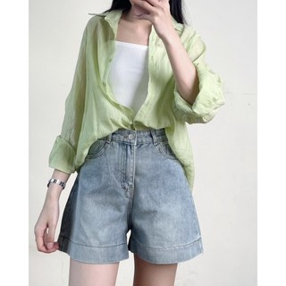 Áo sơ mi voan tơ mỏng mát nhiều màu kèm áo 2s - 247store - SMvoanto1311_P5K10