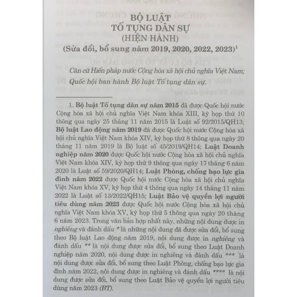 Ảnh Sách - Bộ luật tố tụng dân sự (hiện hành) (sửa đổi, bổ sung năm 2019, 2020, 2022, 2023) 4