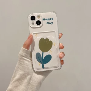 Ốp lưng iphone hoa tulipỐp điện thoại IP trong túi đựng thẻ ảnh iphone 7/7plus/8/8plus/x/11/12/13/14/15max/promax ct1044